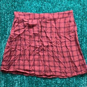 American Eagle Plaid Elastic Skirt